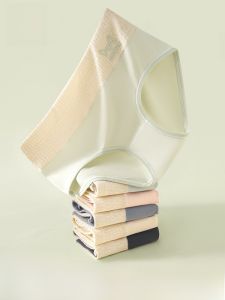 MiiOW | Quần lót cotton cạp cao cho nữ quần lót kháng khuẩn không đường may thoải mái thoáng khí mùa hè 2025 quần lót cotton nguyên chất