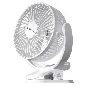 [Arrive 1-2days]Opolar 5000 mAh rechargeable portable fan 5-inches operated clip on fan 35 hours working time toddler’s