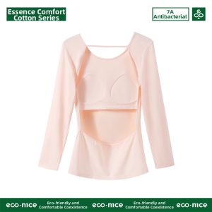 econice | Back Sunbathing Specialized Cotton Sleeve Top