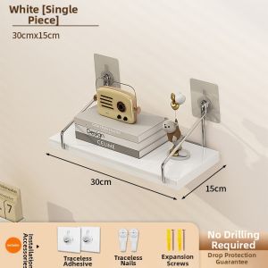Hole-Free Wall-Mounted Shelf Floating Shelves
