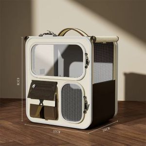ZHUOLESHI | Multi-cat Large Capacity Portable Pet Carrier with Wheels