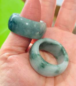 Nhẫn Nam đá Ngọc Cẩm Thạch A size đại cho tay nam size to đá thiên nhiên quyền lực tài lộc