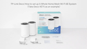 TP-Link Deco XE75 Pro AXE5400 Tri-Band Gigabit Mesh WiFi 6E Router with AI-Driven Technology - 2-Pack/3-Pack Bundle