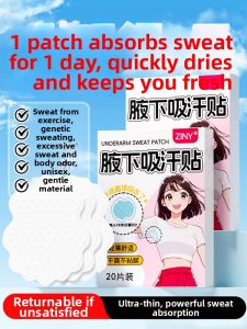 Ultra-Thin Invisible Anti-Sweat Pads for Armpits Men Women Disappearing Sweat Absorbent Pads Breathable Privacy Patches