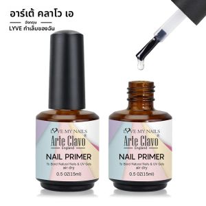 Arte Clavo 15ml รองพื้นเล็บ Fast Air Dry Base ตัวแทนทําความสะอาด UV GEL Polish Dehydrate Primer BASE Coat BALANCE ของเหลวกรดฟรี