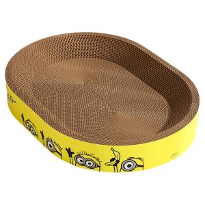 HOOPET | Large Cat Scratching Board & Cat Bed with Corrugated Paper for Claw Care