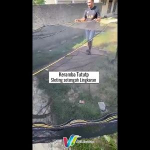 Promo Keramba Waring RK waring kasa Bulat/bundar dengan tutup sleting diameter 3 meter siap pakai