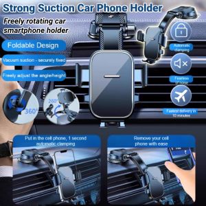 Car phone bracket multifunctional strong suction heatresistant air vents car bracket