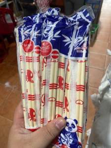 (Q. Bình Tân) Đũa Tre Gấu Trúc Dùng 1 Lần bịch 20 đôi