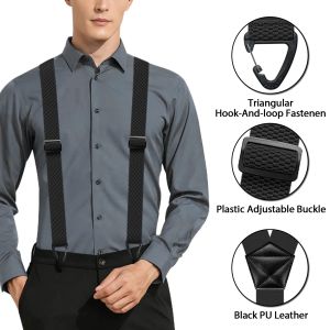 Hidden Suspenders for Men Heavy Duty Work Under Y Back Suspender Clothes 1.5 Inches with 3 Snap Loop