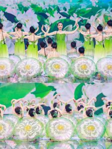 ชุดการแสดงเต้นรำดอกมะลิแบบเดียวกับในฤดูใบไม้ผลิและกลางคืน2021ชุดเต้นรำเต้นรำในร่มสไตล์จีนชุดเต้นรำแบบดั้งเดิมสำหรับเด็ก