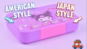 Kotak Makan Bento Box Anak Edisi Kuromi Sanrio Lunch Box Tritan Anti Tumpah BPA Free