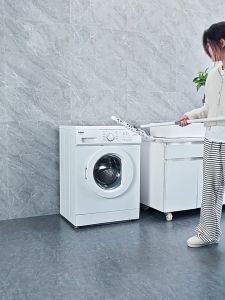 Stainless Steel Washing Machine Stand With Wheels Heavy Duty Adjustable Machin Stand For Refrigerator/Air Conditione