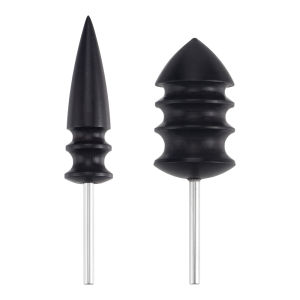 Leather Edge Polishing & Grinding Head Wood Head Steel Handle Grinding Rod Ideal for DIY Leather Repairing Trimming Tool