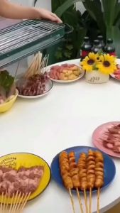 Large Electric Grill Electric Grill Household Electric Grill Smokeless Indoor Skewer Grill Lamb Skewer Grill Rack