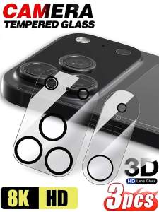3Pcs Camera Lens Tempered Glass Film Compatible With IPhone 17 Air 16 15 Pro Max Protective Film Scratch Resistant