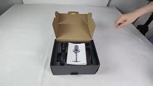 Gaming Microphone USB PC Mic for Podcasts Videos Streaming Condenser Mic with Quick Mute Tripod Stand Pop Filter RGB Indicator Shock Mount Rotate gain button Compatible with PS4/5/PC