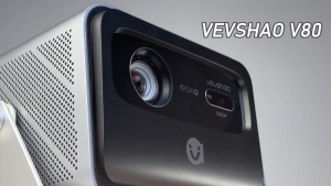 VEVSHAO V80 2200 ANSI Smart Projector Google TV Support 4K Full HD Google Voice Assistant Home Cinema Day or Night Still Bright