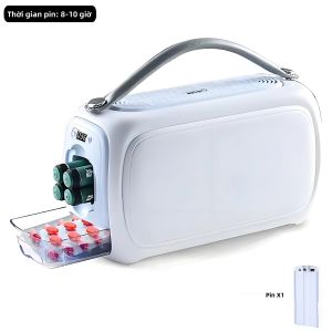 Hộp Đựng Thuốc Làm Mát Insulin Di Động Có Màn Hình LCD Sạc Type-C Vali Du Lịch 2-8 ° Điều Khiển Nhiệt Độ C
