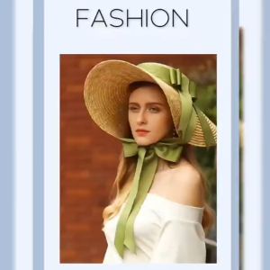 Nón Cói Đan Chóp Lùn GAUCHO Đai Nơ Tiểu Thư