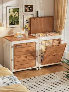XINGYOU | Large Capacity Oversized Folding Lidded Wheeled Storage Box
