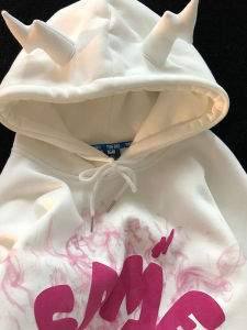 เสื้อสเวตเตอร์มีฮู้ดพิมพ์ลาย Tie Dye ทรงหลวมๆ แขนยาว เสื้อผ้าทำงานสไตล์สตรีท สำหรับผู้หญิง อายุ 25-29 ปี