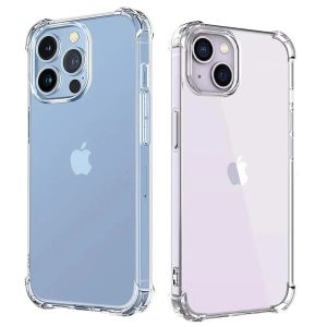 Luxury Clear Shockproof Case For iPhone 15 14 13 12 11 16 17 Pro Max Phone Cover on iPhone 13 12 14 15 Plus Back Cover Case