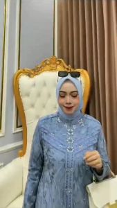 Puri Fashion 8 / Zallia Dress / Matt Cerutty Mix Brukat Apk Payet / Dress Kondangan / Dress Lebaran / Dress Mewah / Dress / COD