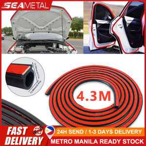 🇵🇭 SEAMETAL Car Rubber Door Sealing Big D Type Car Door Hood Trunk Seal Strip Universal Noise Insulation for Car Seals Accessories