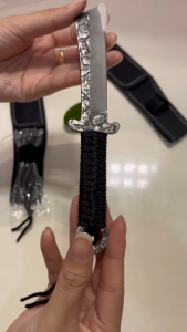 DAKENA - Pisau Dapur Portable "GUAN GONG" Serbaguna Stainless – Pisau Buah & Sayur +Sarung Pelindung