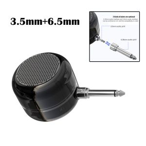 Portable Mini Speaker Sound Box 3.5mm Jack Plug In Mobile Phone 6.35mm Jack Electric Blowpipe Guitar Speakers External Leadsound