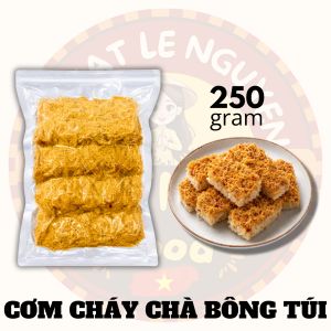 Crispy rice with added pork floss 250 grams snacks food Vietnam