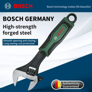 Bosch | BOSCH 6/8/10 Inch Adjustable WrenchHigh Carbon SteelQuick AdjustmentAnti Slip HandleIndustrial Grade Manual Tools