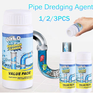 110g Powerful Pipe Dredging AgentDrain Sink Cleaning Powder for Kitchen Bathroom ToiletMild Ingredients Odors Removing Tools
