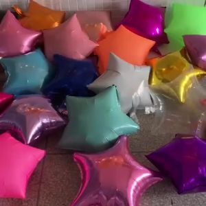 10pcs 18inch Star Foil Balloons Helium Balloon Children toy Gift 1st Birthday Party Wedding Decorations kids Globos Baby Shower