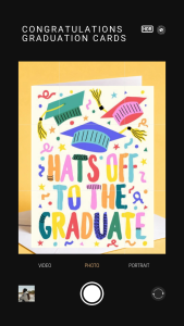 Graduation Congrats Card Hats Off Graduate Gift Card Cute Colorful Greeting Congrats Grad Card