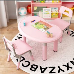 Kindergarten tables and chairs childrens study table liftable table and chair set home baby painting and writing toy table