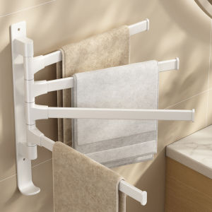 Rotatable Multi-rod Drill-Free Towel Rack