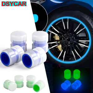 8Pcs Universal Fluorescent Car Tire Valve Caps Tire Air Valves Stem Caps Durable Tire Pressure Caps for Most Cars Motorcycles SUV Trucks and Bicycles