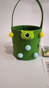 Round bucket Cute cartoon Felt material handbag mommy bag gift bag shopping bag kids gift bag 2E43