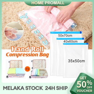 Compression Bag Vacuum Storage Bag Reusable Vacuum Bag Portable Travel Vacuum Sealed Bag  压缩真空袋 收卷式压缩袋