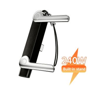 Type C Phone Charging Bracket Adapter 240W Fast Charging OTG USB-C Male to USB-C Female Converter With foldable Holder