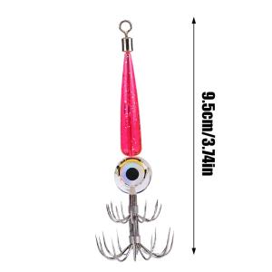 LED Glow Squid Jig Hooks Electronic Saltwater Fishing Lure Kit With Underwater Flasher Light Waterproof Squid Lures Night Fish