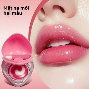 Mặt Nạ Môi Hai Màu Luckgo Heart Dành Cho Nữ Dưỡng Ẩm Dưỡng Ẩm Cho Môi Có Tông Màu Hồng Chăm Sóc Môi Cải Thiện Nếp Nhăn Mùa Đông Cần Thiết Cảm Giác Nữ Tính Món Quà Nhỏ