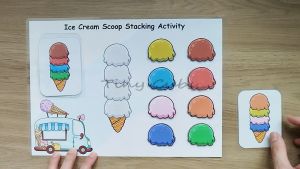 Tiny Cubs 100% Handmade/Pre-Order Educational Toddler Busy Book/Quiet Book 安静书 with Montessori Approach Early Learning - Color Sorting