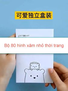 Bộ 80 hình xăm dán mini tạm thời chống thấm nước có thể kéo dài đến 15 ngày MILANA Magic Tattoo Mẫu Mới 2023