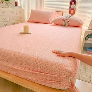 MANSHIAN | Simple Cotton Bed Skirt Slipcover
