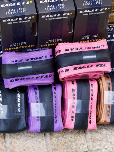 Good Year Colorful Bicycle Outer Tire for Brompton Foldable Bike Accessories Nylon Body Structure Block Tread Pattern Non-Vacuum