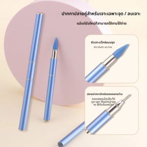1/5PCS Double-Side Rhinestone Picker เครื่องมือขี้ผึ้งดินสอสําหรับ Rhinestones Applicator Dotting เครื่องมือเล็บอัญมณีปากกา
