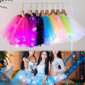 Cozyi COD กระโปรงtutu กระโปรงมีไฟ TUTU เด็ก ผู้ใหญ่ กระโปรงพิมพ์ดาว